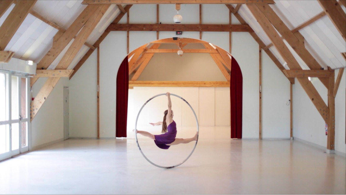 Cyr Wheel in town hall