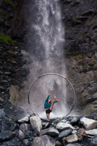 Pointy, wet toes with cyr wheel Pointy, wet toes with cyr wheel