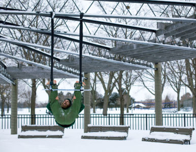 About to fall off the trapeze About to fall off the trapeze